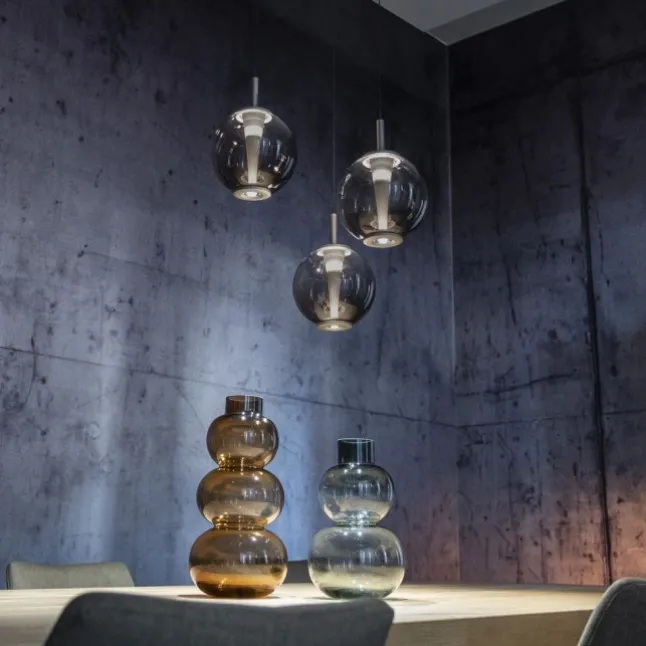 Paul Neuhaus Pendelleuchte PURE E-Infinity mystic grey mit e-Lift Funktion