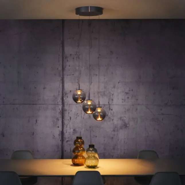 Paul Neuhaus Pendelleuchte PURE E-Infinity mystic grey mit e-Lift Funktion