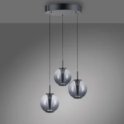 Paul Neuhaus Pendelleuchte PURE E-Infinity mystic grey mit e-Lift Funktion