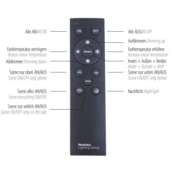 Paul Neuhaus PURE Cosmo LED Pendelleuchte quadratisch Touchdimmer CCT