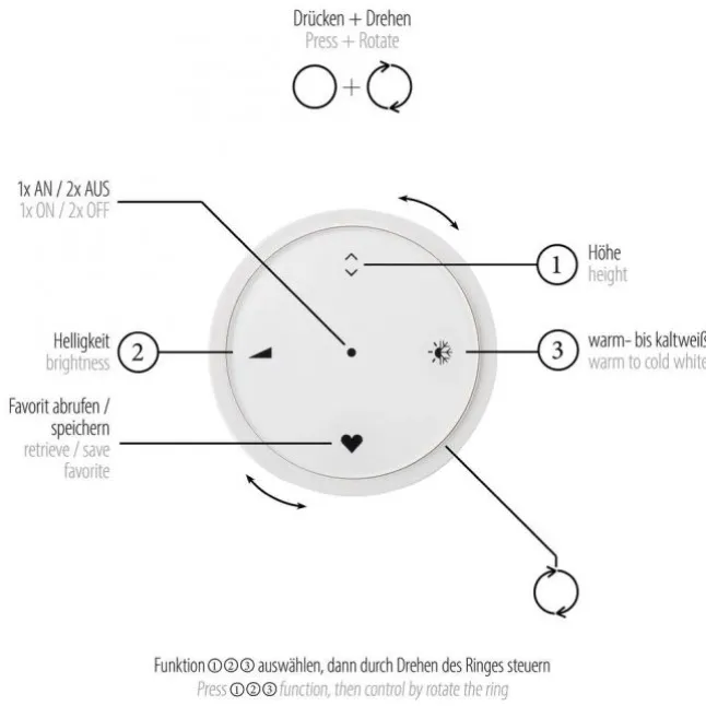 Paul Neuhaus PURE E-Loop, LED Pendelleuchte, bronce