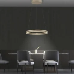 Paul Neuhaus PURE E-Loop, LED Pendelleuchte, bronce