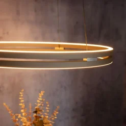 Paul Neuhaus PURE E-Loop, LED Pendelleuchte, bronce