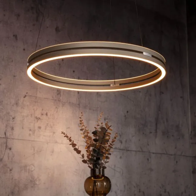 Paul Neuhaus PURE E-Loop, LED Pendelleuchte, bronce