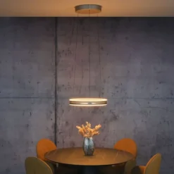Paul Neuhaus PURE E-Loop, LED Pendelleuchte bronce