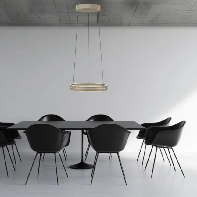 Paul Neuhaus PURE E-Loop, LED Pendelleuchte bronce