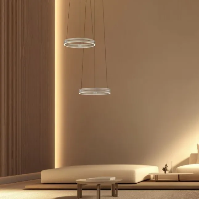 Paul Neuhaus PURE E-Loop, LED Pendelleuchte bronce