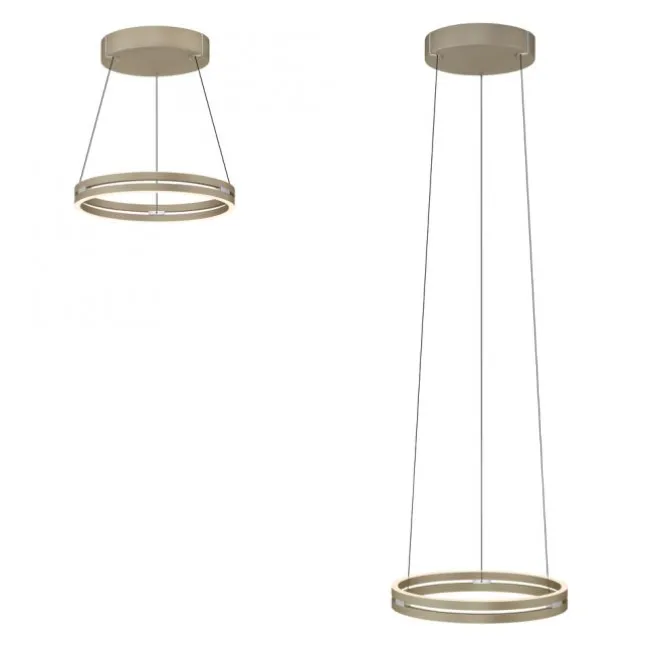 Paul Neuhaus PURE E-Loop, LED Pendelleuchte bronce