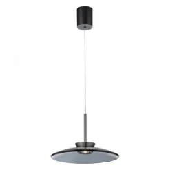 Paul Neuhaus PURE E-Moon Pendelleuchte platin (grau) elektrisch Fernbedienung