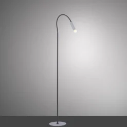 Paul Neuhaus PURE Gemin LED Stehleuchte aluminium gebürstet Schnurschalter