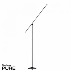 Paul Neuhaus PURE Grafo LED Stehleuchte black pearl Lesearm schwenkbar dimmbar
