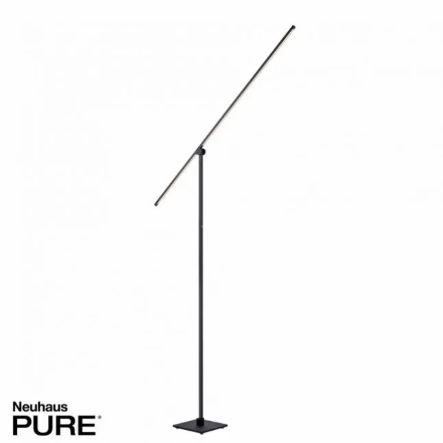 Paul Neuhaus PURE Grafo LED Stehleuchte black pearl Lesearm schwenkbar dimmbar