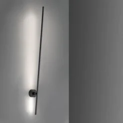 Paul Neuhaus PURE Grafo LED Wandleuchte schwarz schmal schwenkbar 110cm
