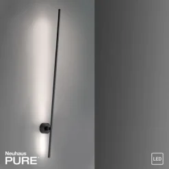 Paul Neuhaus PURE Grafo LED Wandleuchte schwarz schmal schwenkbar 110cm