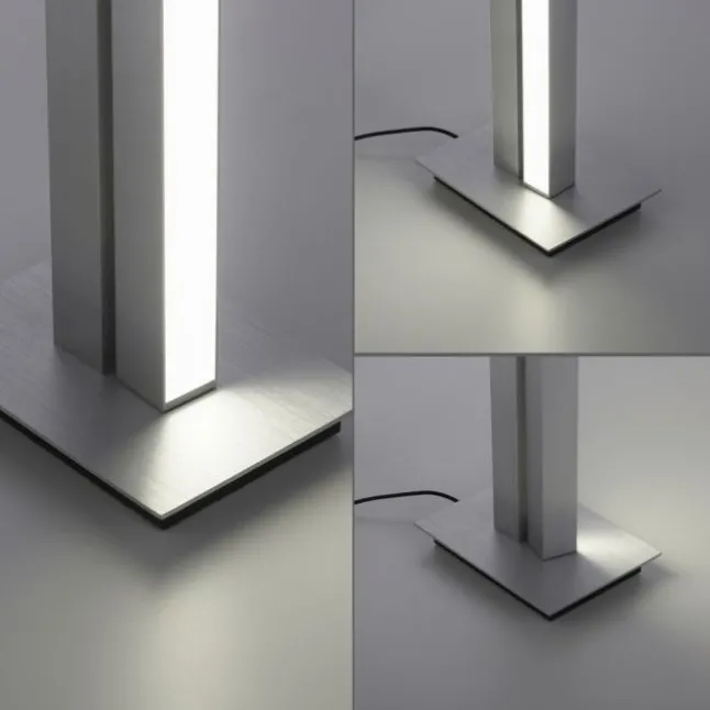 Paul Neuhaus PURE Lines Floor LED Stehleuchte diamond (alu) dimmbar drehbar Schalter