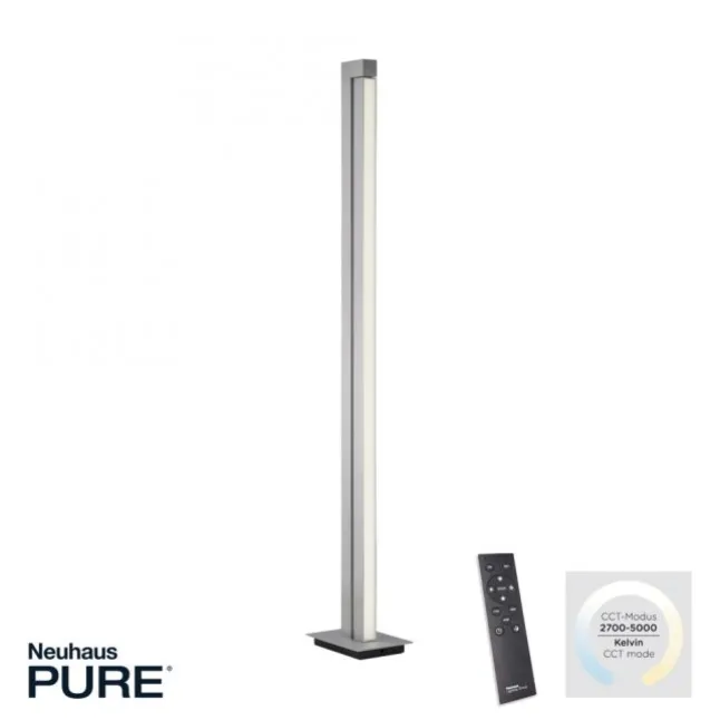 Paul Neuhaus PURE Lines Floor LED Stehleuchte diamond (alu) dimmbar drehbar Schalter
