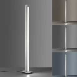 Paul Neuhaus PURE Lines Floor LED Stehleuchte diamond (alu) dimmbar drehbar Schalter