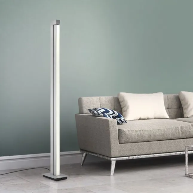 Paul Neuhaus PURE Lines Floor LED Stehleuchte diamond (alu) dimmbar drehbar Schalter