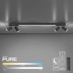 Paul Neuhaus PURE Lines Spot LED Strahler graphite dimmbar drehbar CCT