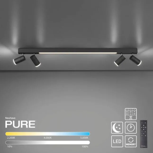 Paul Neuhaus PURE Lines Spot LED Strahler graphite dimmbar drehbar CCT
