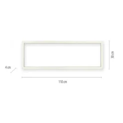 Paul Neuhaus PURE Lines Square LED Deckenleuchte graphite Frame 110x30cm dimmbar