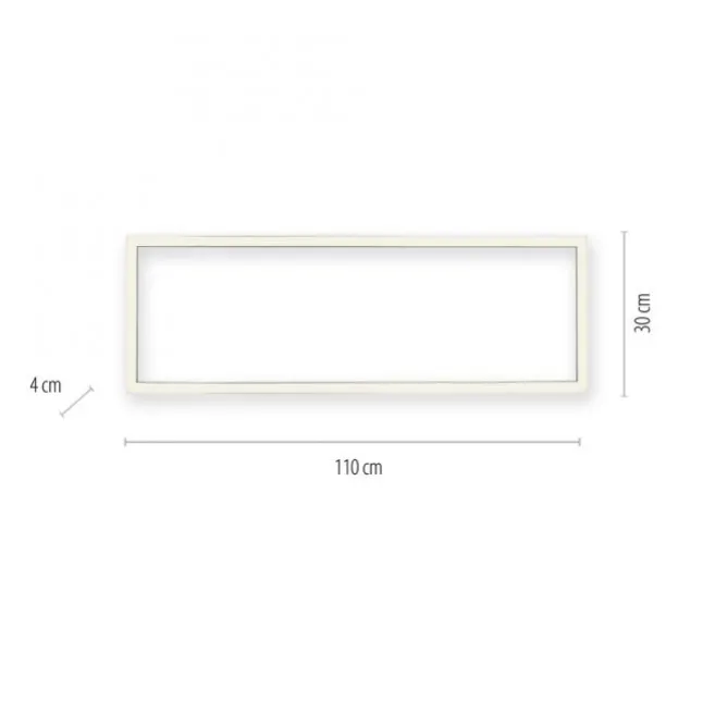 Paul Neuhaus PURE Lines Square LED Deckenleuchte graphite Frame 110x30cm dimmbar