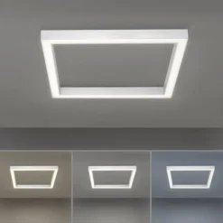 Paul Neuhaus PURE Lines Square LED Deckenleuchte diamond (alu) 55x55cm dimmbar