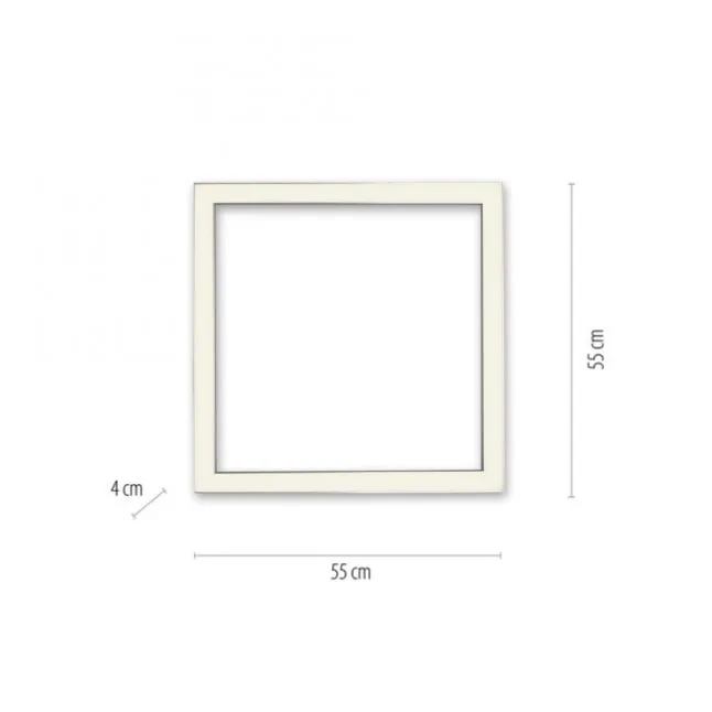 Paul Neuhaus PURE Lines Square LED Deckenleuchte diamond (alu) 55x55cm dimmbar
