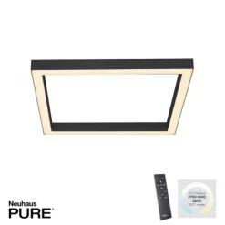 Paul Neuhaus PURE Lines Square LED Deckenleuchte graphite 55x55cm CCT dimmbar