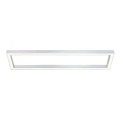 Paul Neuhaus PURE Lines Square LED Deckenleuchte diamond, (alu) Frame 110x30cm dimmbar