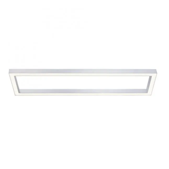 Paul Neuhaus PURE Lines Square LED Deckenleuchte diamond, (alu) Frame 110x30cm dimmbar