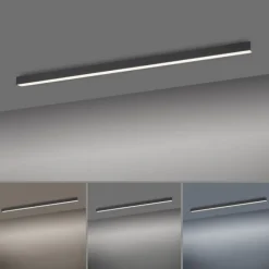 Paul Neuhaus PURE Lines Straight LED Deckenleuchte graphite lineares Design dimmbar