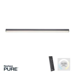 Paul Neuhaus PURE Lines Straight LED Deckenleuchte graphite lineares Design dimmbar