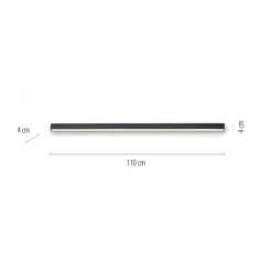 Paul Neuhaus PURE Lines Straight LED Deckenleuchte graphite lineares Design dimmbar