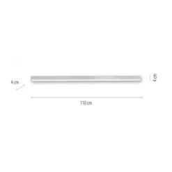 Paul Neuhaus PURE Lines Straight LED Deckenleuchte diamond, (alu) linear, dimmbar
