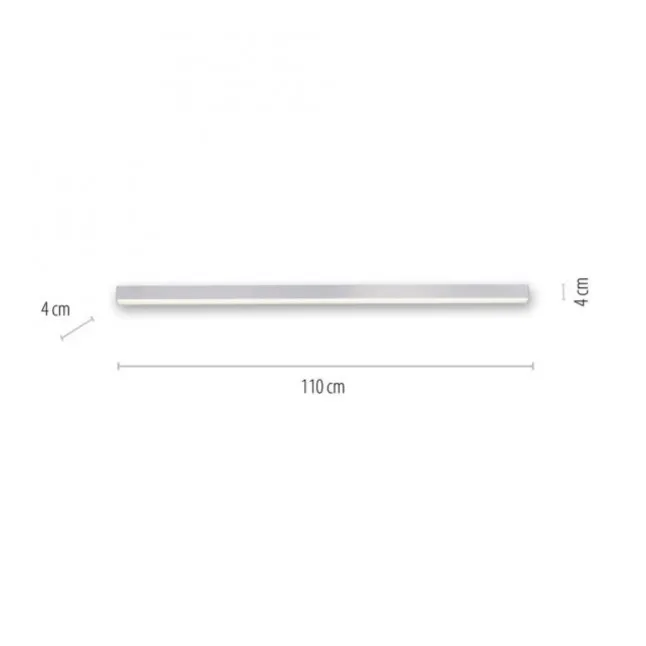 Paul Neuhaus PURE Lines Straight LED Deckenleuchte diamond, (alu) linear, dimmbar