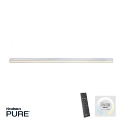 Paul Neuhaus PURE Lines Straight LED Deckenleuchte diamond, (alu) linear, dimmbar