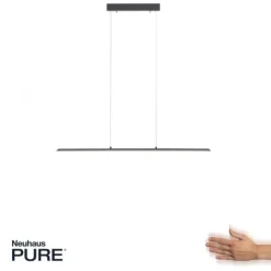 Paul Neuhaus PURE Lite LED Pendelleuchte graphite 100x6x120cm CCT dimmbar
