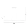 Paul Neuhaus PURE Lite LED Pendelleuchte diamond 160x6x120cm CCT dimmbar