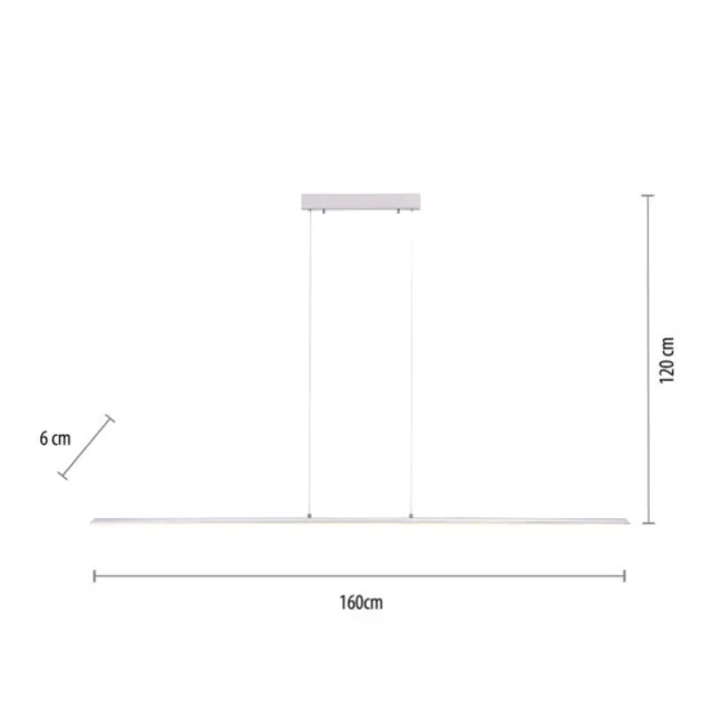 Paul Neuhaus PURE Lite LED Pendelleuchte diamond 160x6x120cm CCT dimmbar