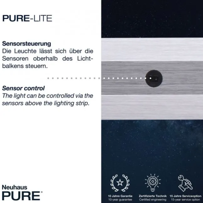 Paul Neuhaus PURE Lite LED Pendelleuchte diamond 160x6x120cm CCT dimmbar