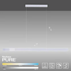 Paul Neuhaus PURE Lume LED Pendelleuchte diamond ( alu) CCT Sensordimmer