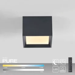 Paul Neuhaus PURE Manhattan,LED Deckenleuchte mystic grey,