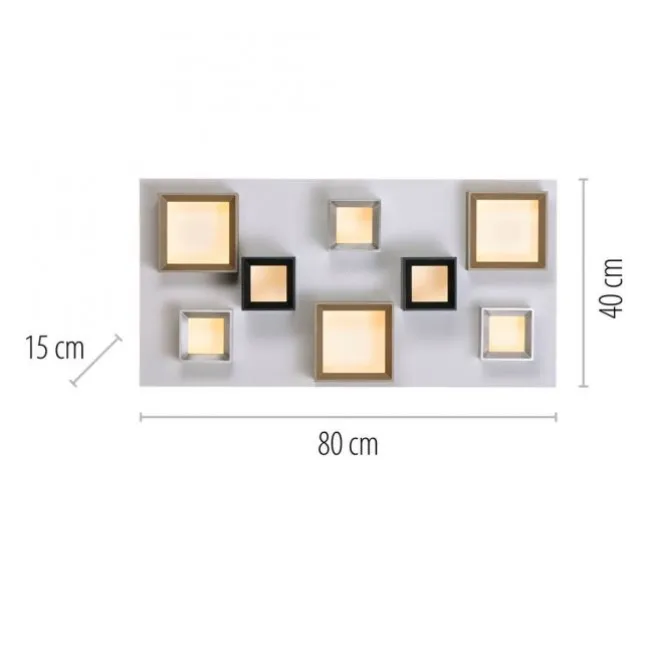 Paul Neuhaus PURE Manhattan,LED Deckenleuchte multicolor,