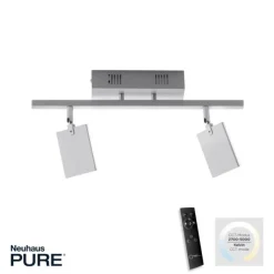 Paul Neuhaus PURE Mira Deckenleuchte diamond (alu) 2 flammig dimmbar CCT Memory