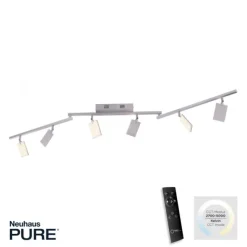 Paul Neuhaus PURE Mira LED Deckenleuchte diamond (alu) 6 flammig dimmbar CCT