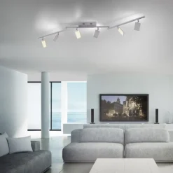Paul Neuhaus PURE Mira LED Deckenleuchte diamond (alu) 6 flammig dimmbar CCT