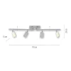 Paul Neuhaus PURE Mira LED Deckenleuchte diamond (alu) 4 flammig dimmbar CCT Memory