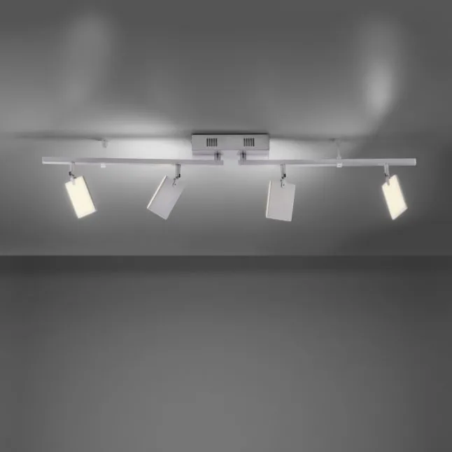 Paul Neuhaus PURE Mira LED Deckenleuchte diamond (alu) 4 flammig dimmbar CCT Memory