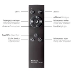 Paul Neuhaus PURE Mira LED Deckenleuchte black pearl 6 flammig dimmbar CCT Memory